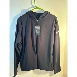 Nike zipper training jacket black womens xl new